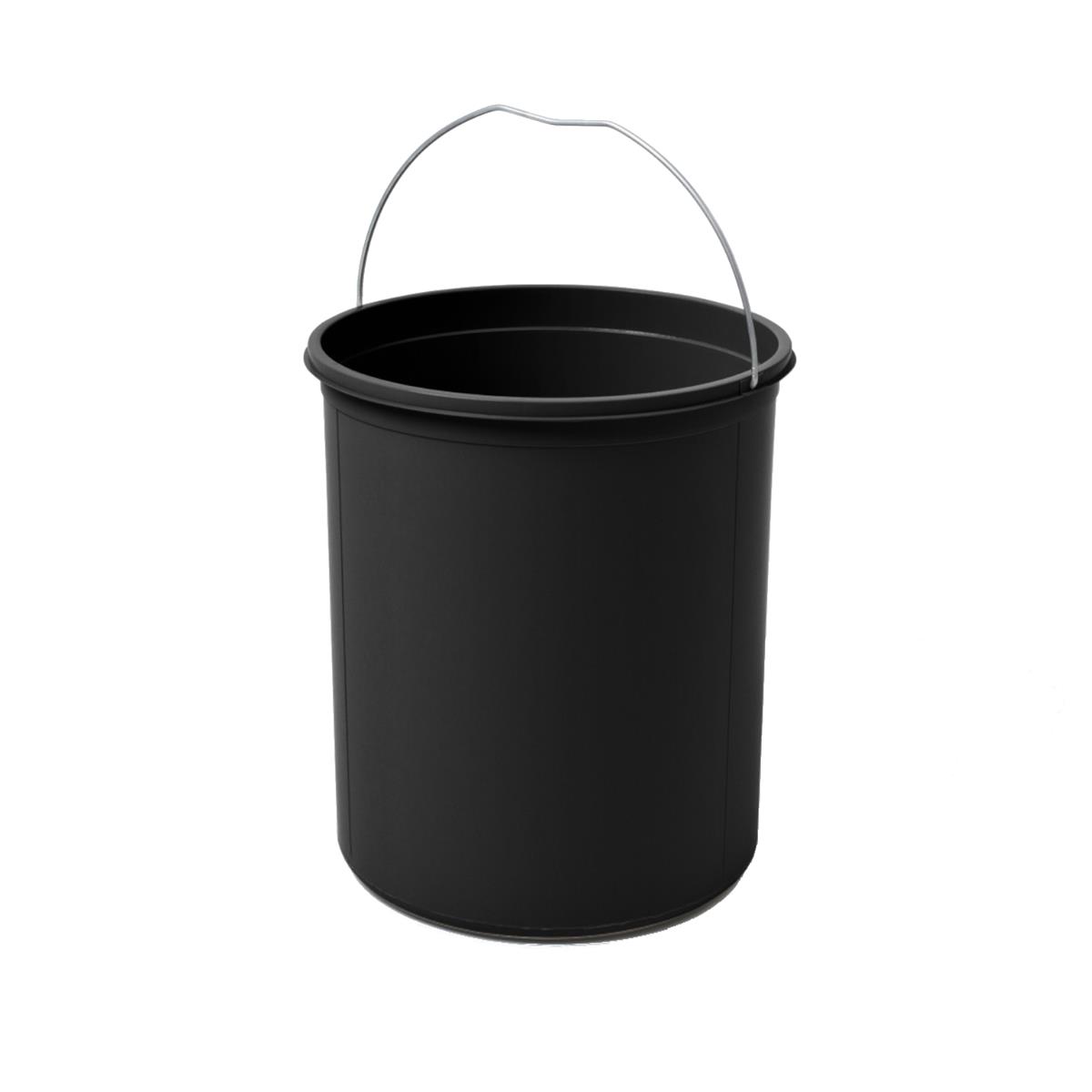 Hailo Inneneimer 1138739 schwarz 15 Liter 324 x 270 mm rund mit Henkel