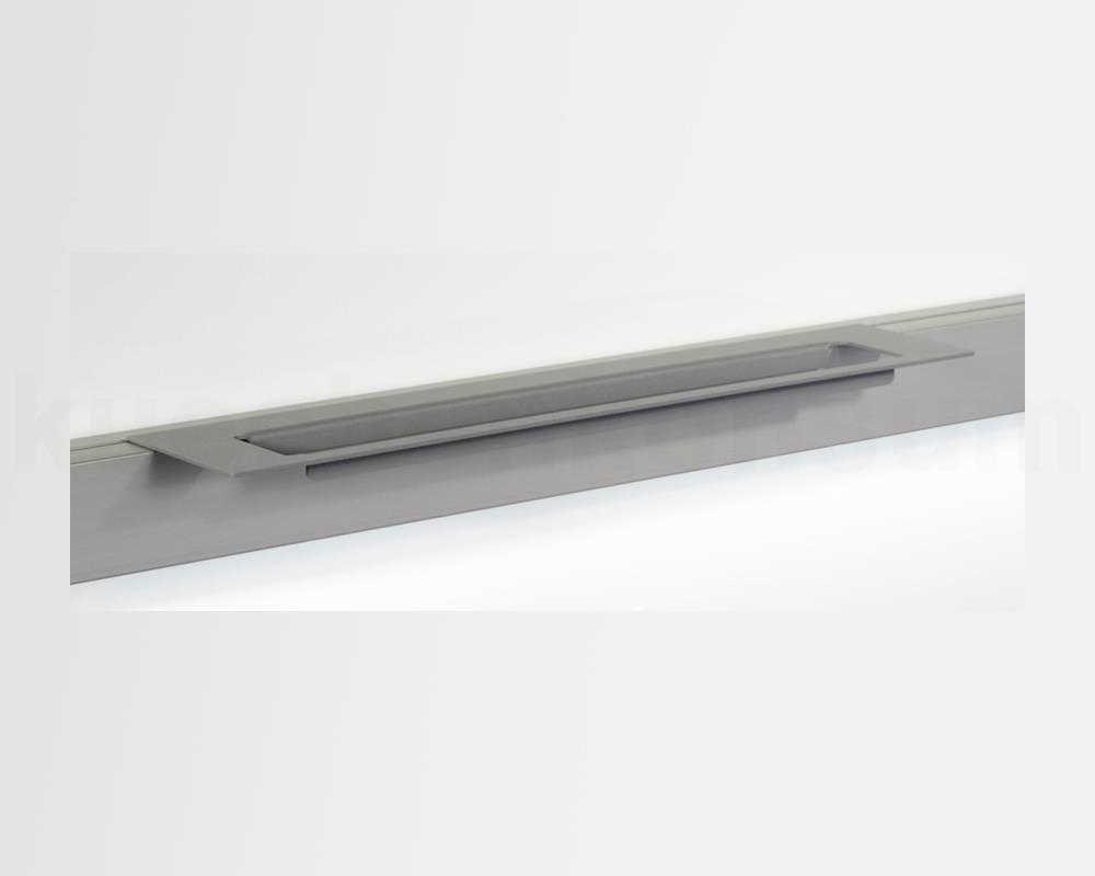 Linero MosaiQ Obere Tuchleiste zum Aufstecken titangrau 350 x 75 x 10 mm