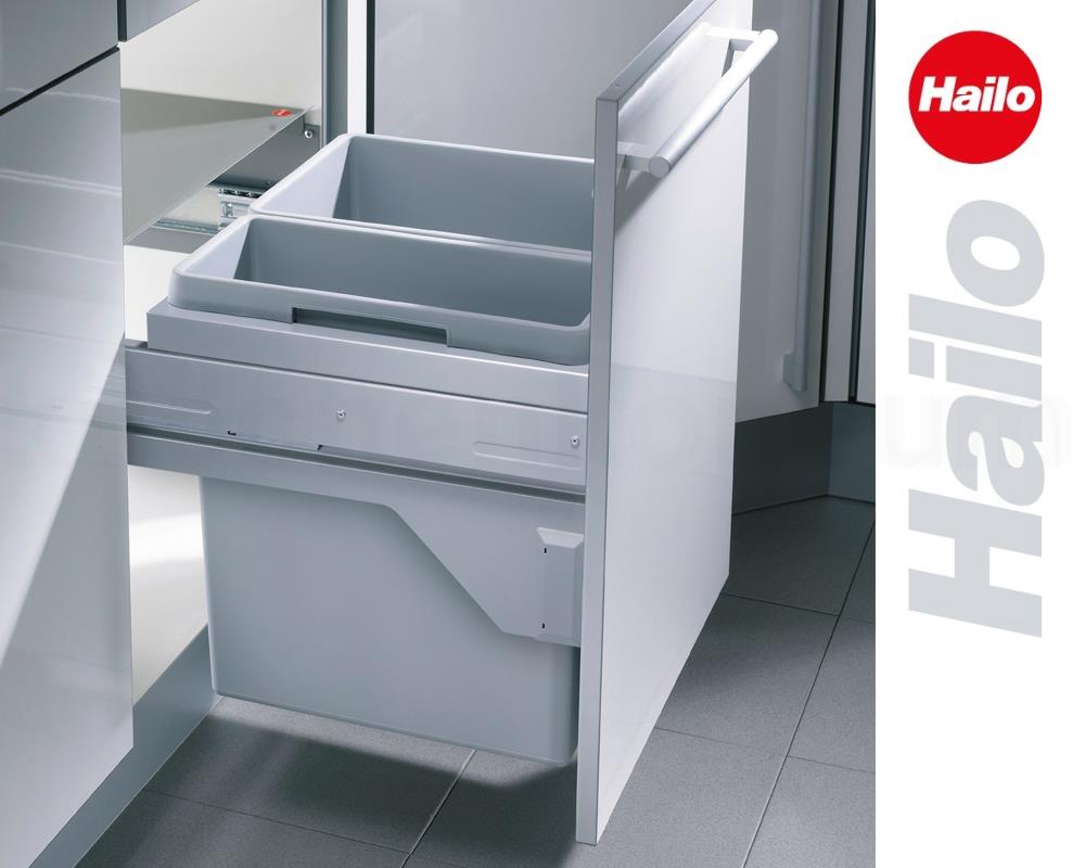 Hailo Abfallsammler 3610521 CS Slide Euro-Cargo-S 30 + 19 Liter