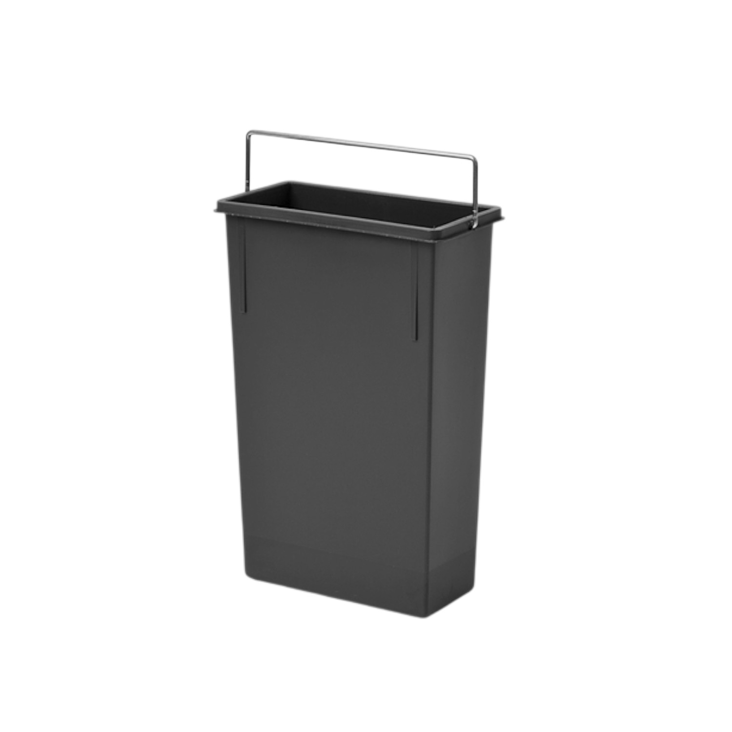 Hailo Inneneimer 1220179 dunkelgrau 7 L 226 x 115 x 340 mm mit Henkel