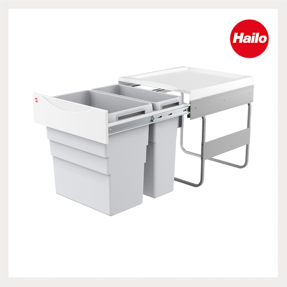 Hailo Abfallsammler 3668501 TE Swing Easy Cargo 30 + 19 Liter