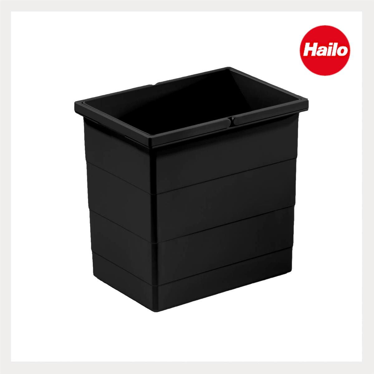 Hailo Inneneimer 1225939 schwarz 18 L 320 x 226 x 295 mm 2 Henkel