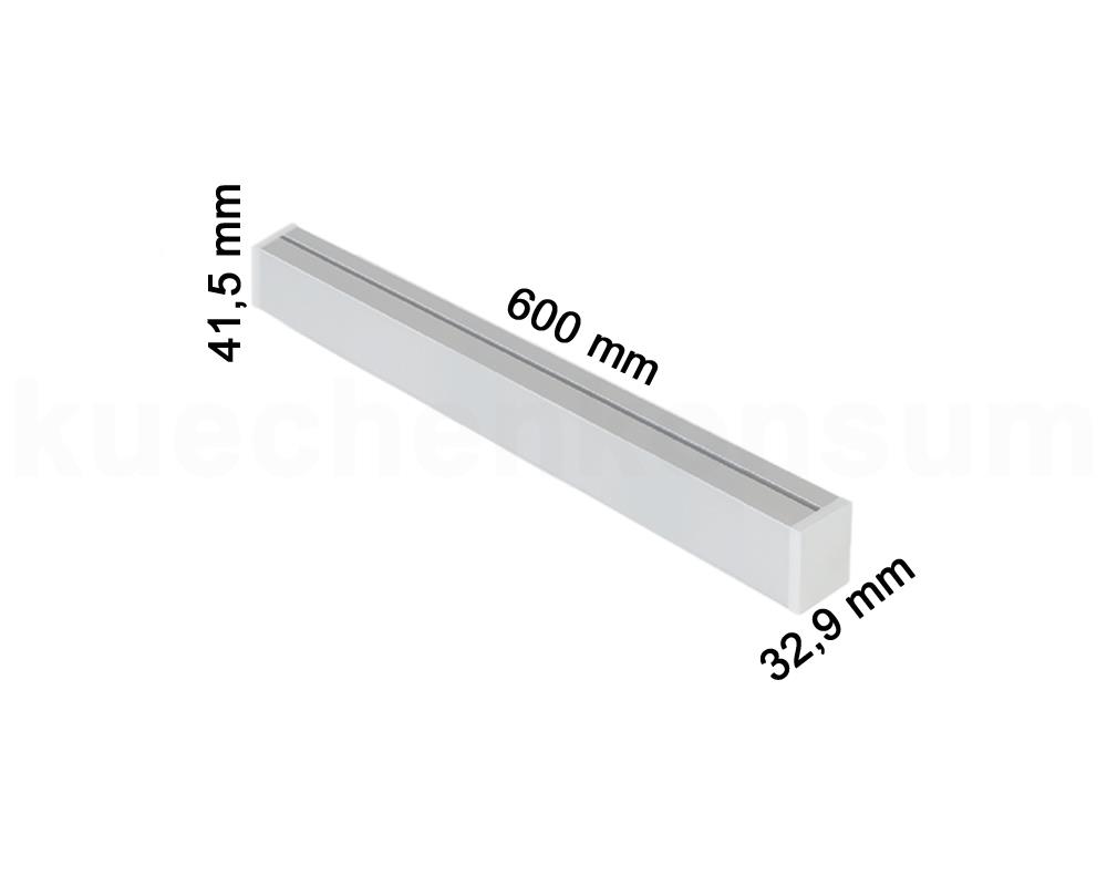 Linero MosaiQ Relingprofil Aluprofil 600 mm Edelstahloptik