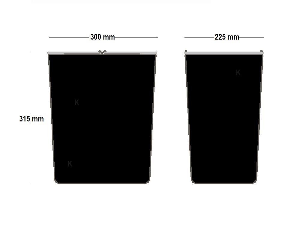 Ekotech Ersatzeimer 2x 16 Liter für Aladin o Ekko schwarz