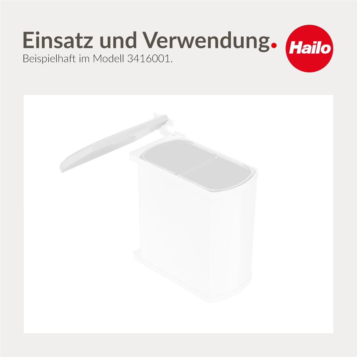 Hailo Deckel 1085329 weiß 376 x 199 x 24 mm