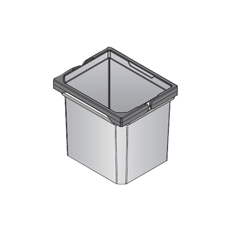 Vauth Sagel Mülleimer 720820 mit Filterdeckel Envi Free 230 x 191 x 216 mm Grau