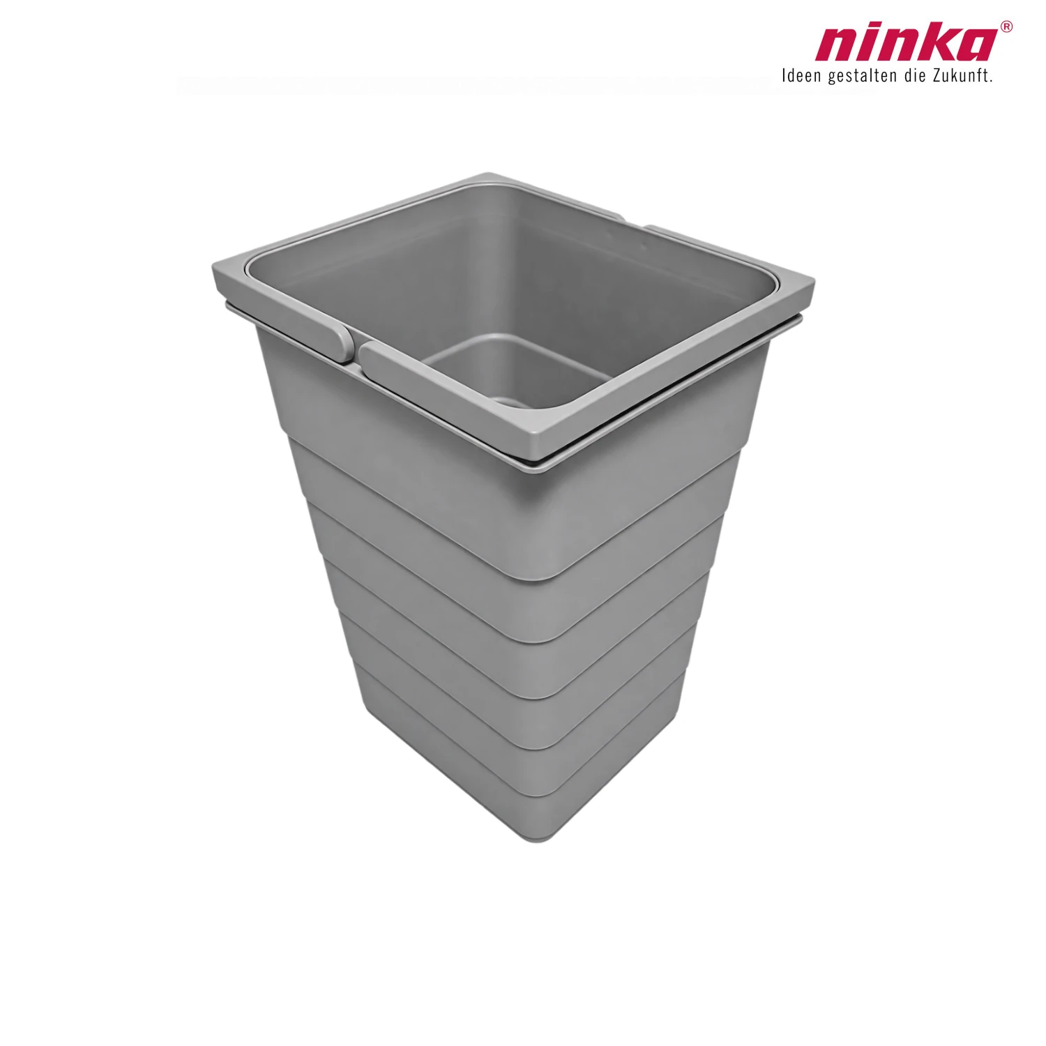 ninka Inneneimer-Set 5077.91 eins2vier hellgrau 2x 11,5 + 25 Liter 330 mm Höhe