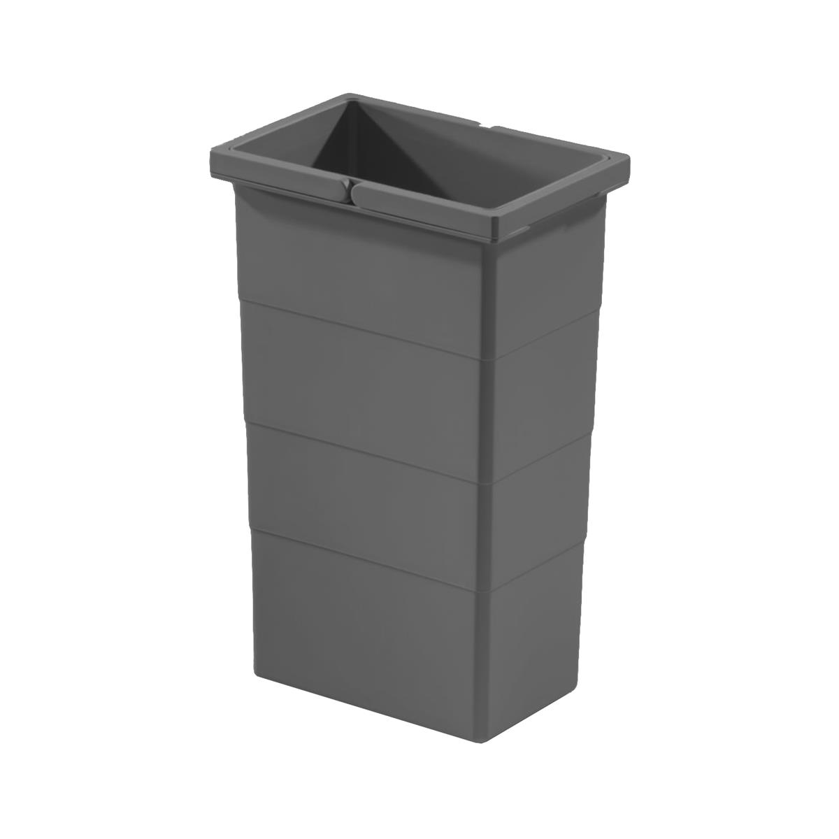 Hailo Inneneimer 1129919 dunkelgrau 10 Liter 226 x 156 x 350  2 Henkel