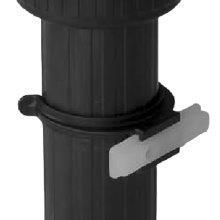 Möbelfuß 85 mm höhenverstellbar 75-103 mm Kunststoff schwarz 40x