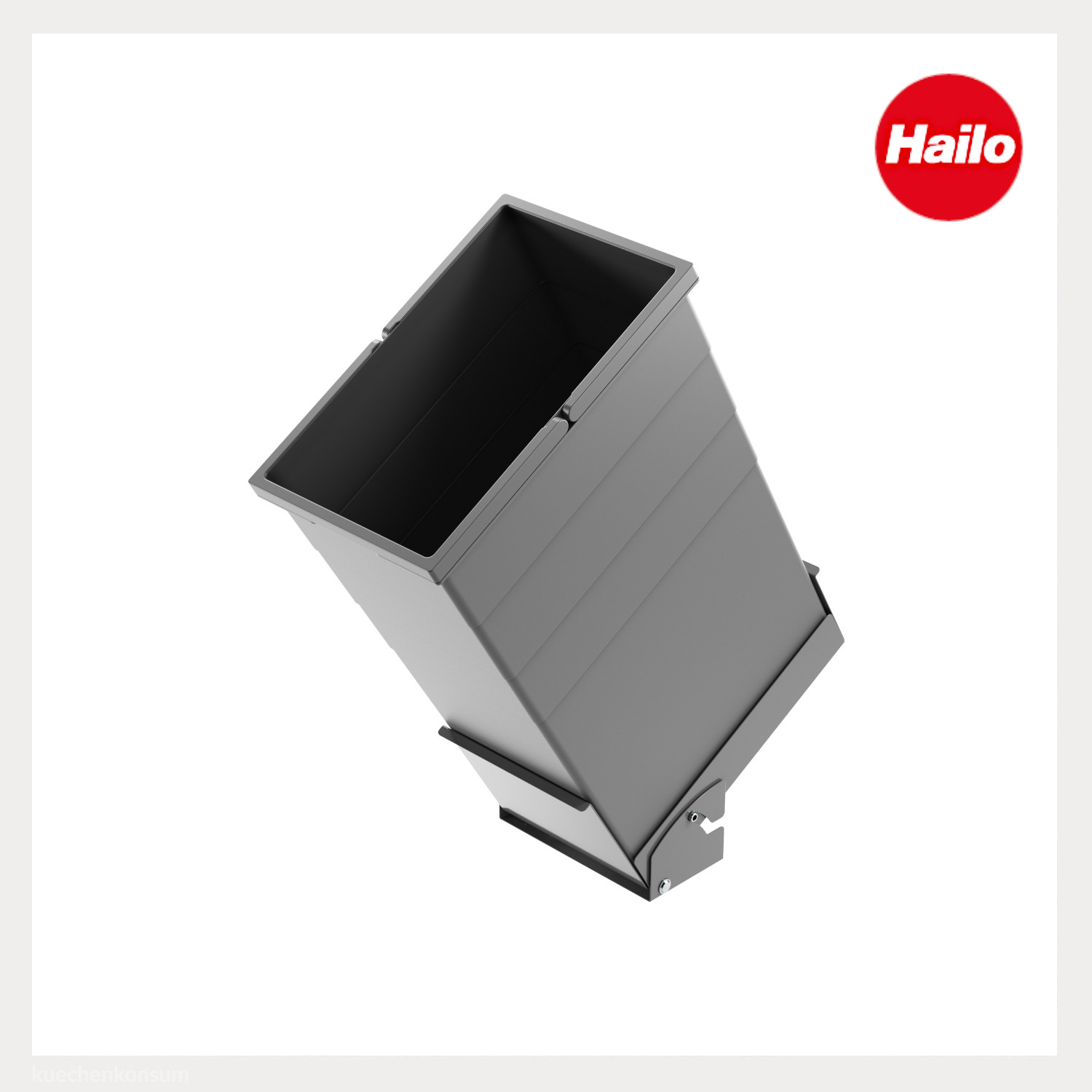 Hailo Abfallsammler 10000130 StapelBox 45 Liter dunkelgrau