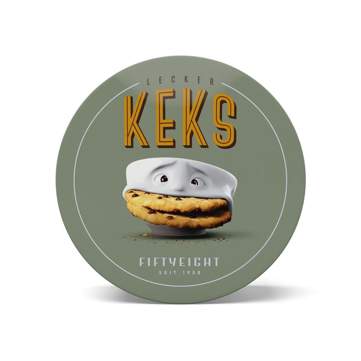 TV Tasse Blechdose 03.03 Lecker Keks rund Vorratsdose