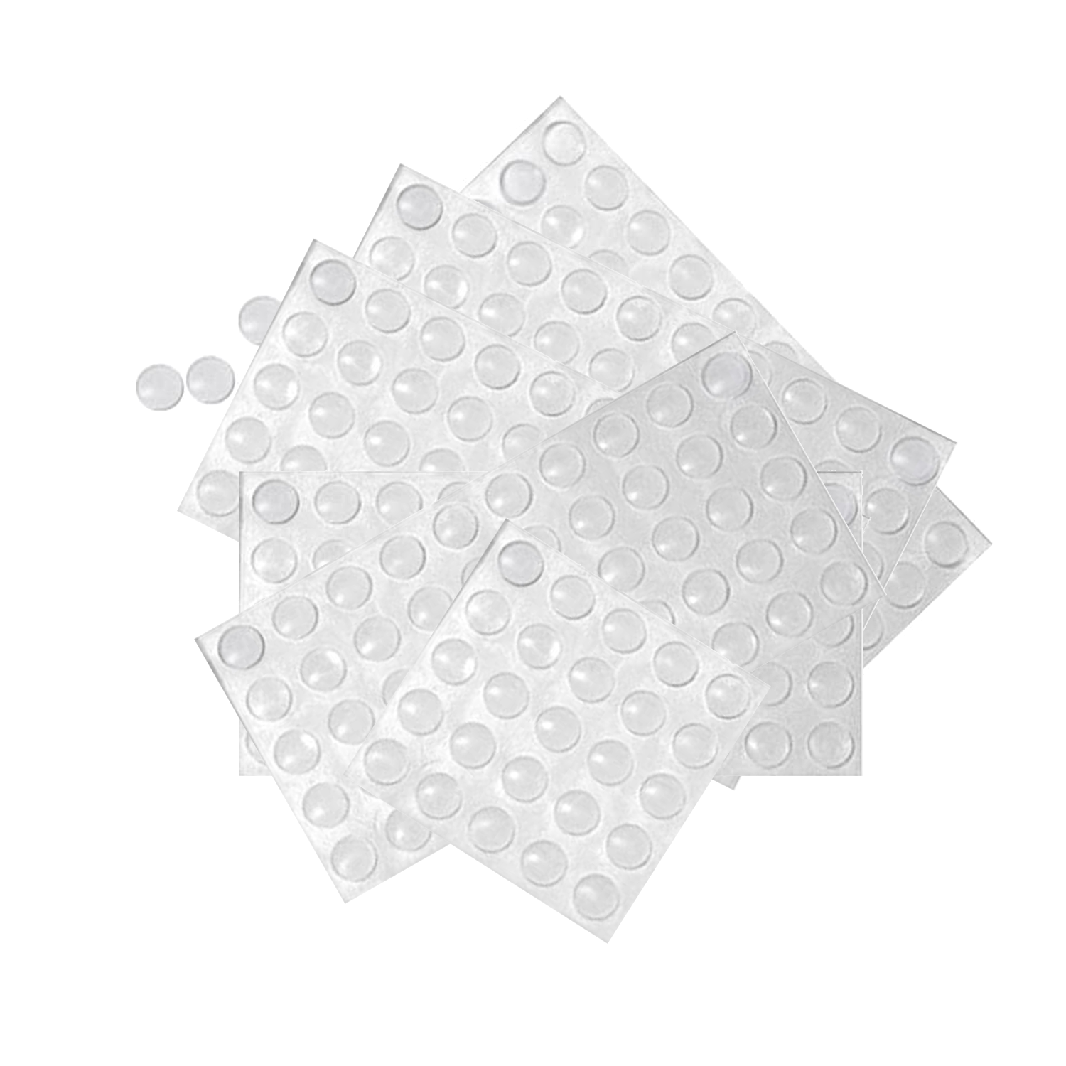 Türanschlagpuffer selbstklebend 8 x 1,6 Möbelpuffer transparent 1000 Stück