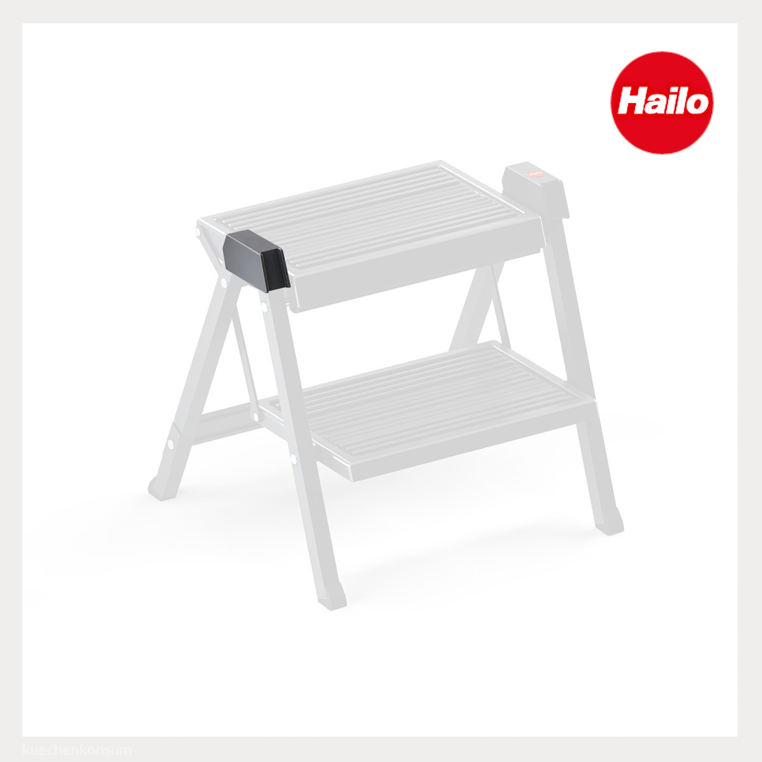 Hailo Abdeckkappen 4497001 für Step-Fix Trittleiter rechts und links schwarz