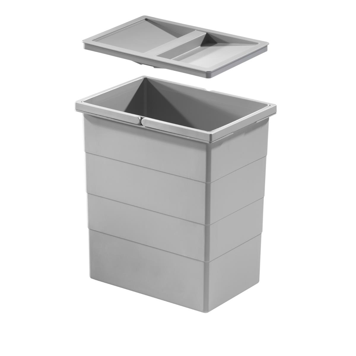 Hailo Inneneimer 1076119 mit Deckel 20 L 320x226x350 mm 2 Henkel
