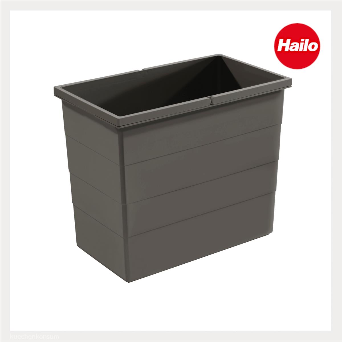 Hailo 28 Liter Inneneimer 1129969 dunkelgrau 242 x 415 x 350 mm