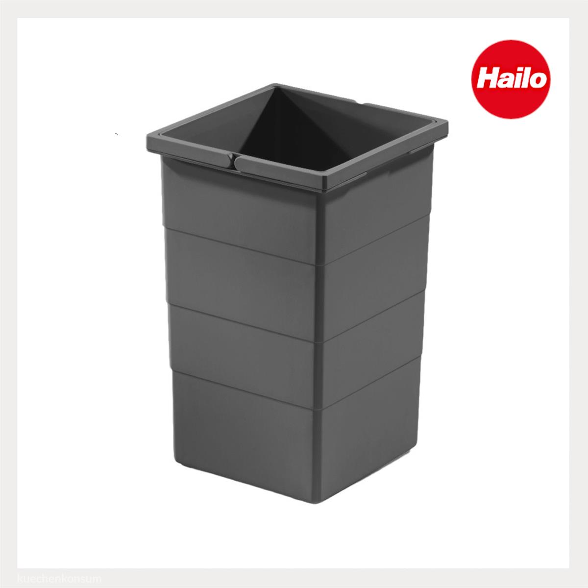 Hailo Inneneimer 1129949 dunkelgrau 15 L 226 x 233 x 350 mm 2 Henkel