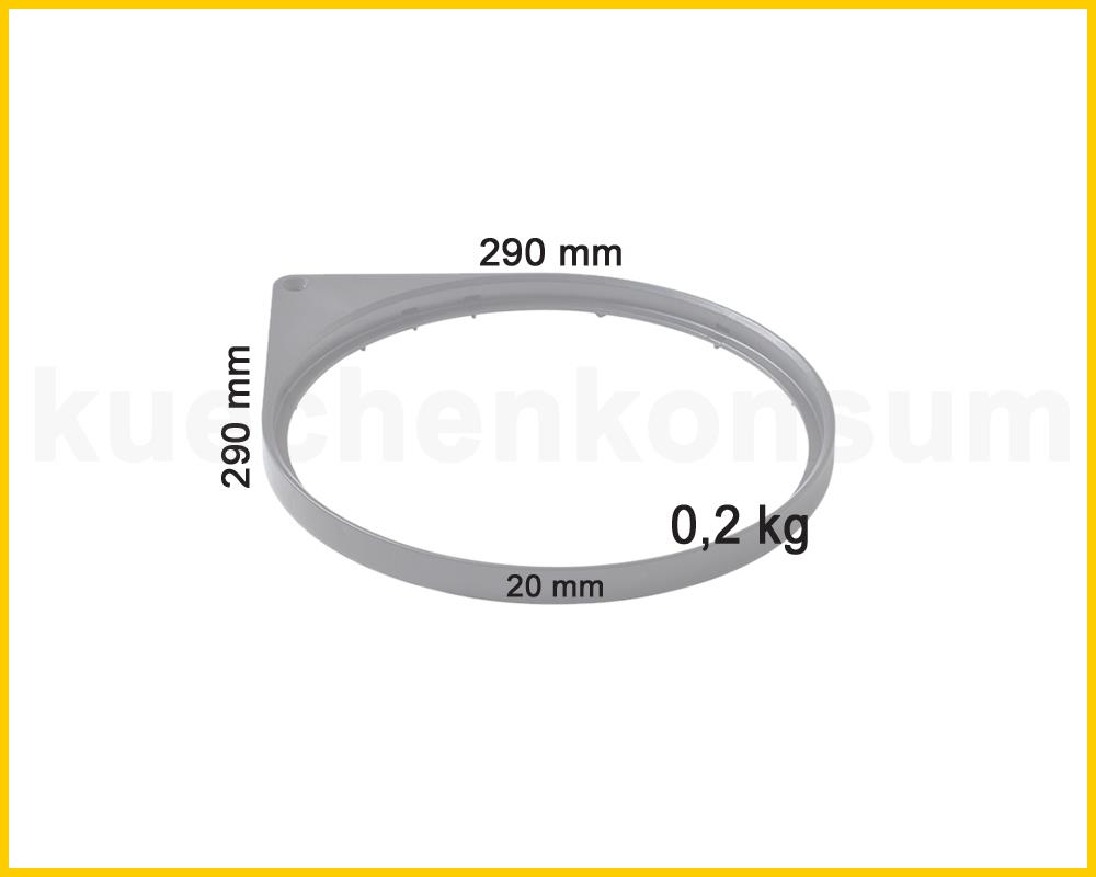 Hailo Mantelring oben 1090289 schwarz Compact-Box und Mono Abfallsamml