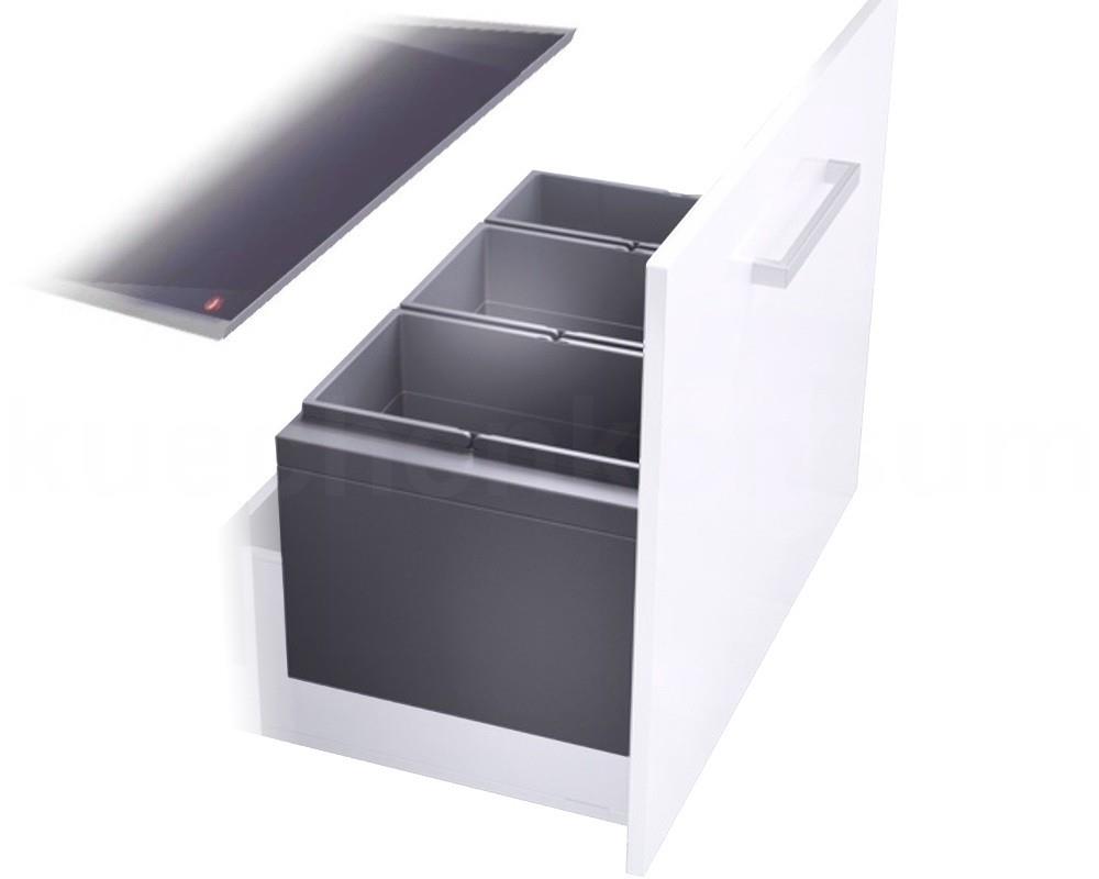 Hailo Abfallsammler 3631881 XL Inset 800 28/28/18 Triple-XL 18 + 2x 28 Liter