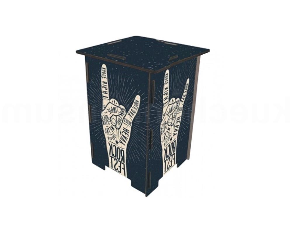 Werkhaus Photohocker SH8284 Heavy Rock Fest 295 x 295 x 420 mm
