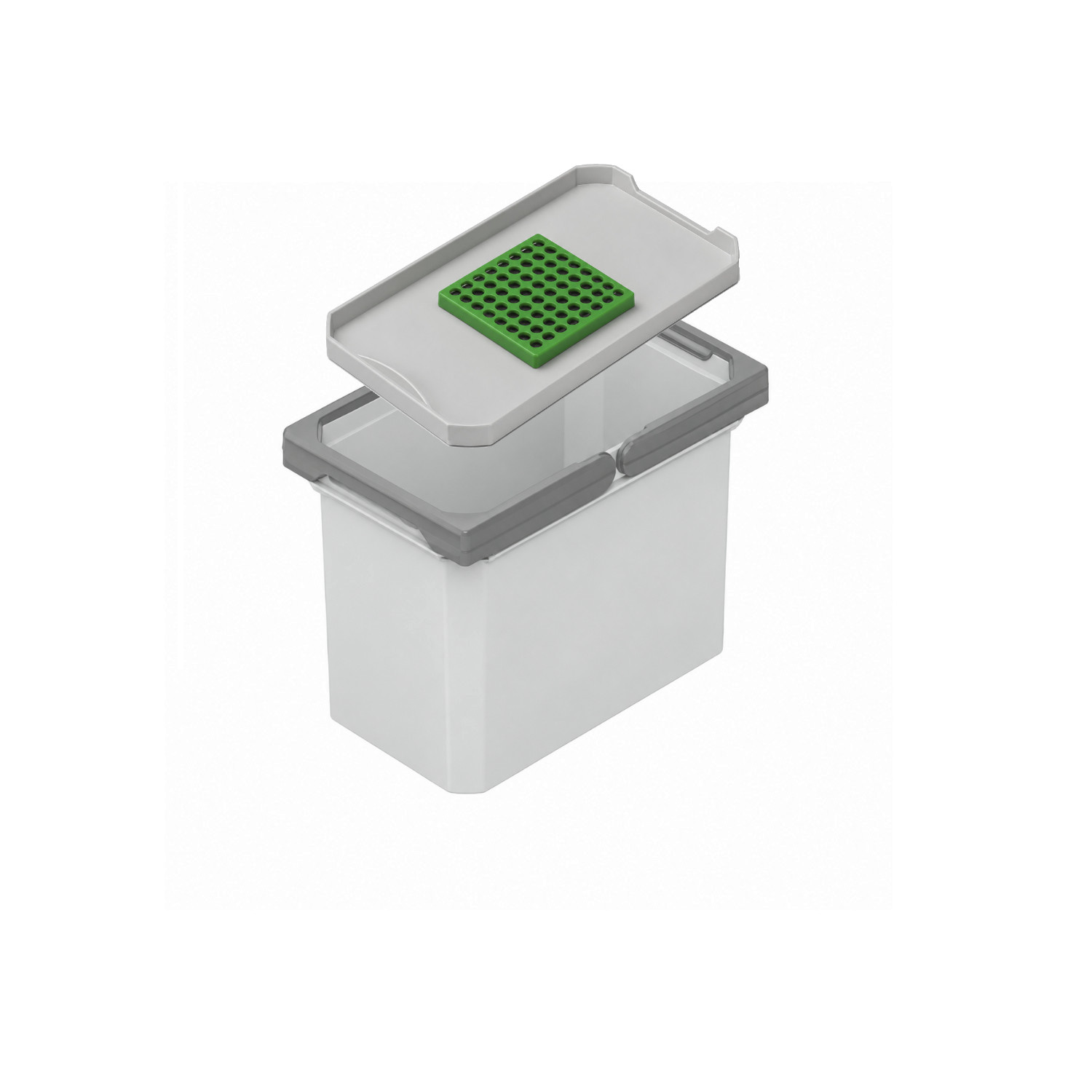 Vauth Sagel Mülleimer 720821 mit Filterdeckel Envi Free 183 x 302 x 216 mm Grau
