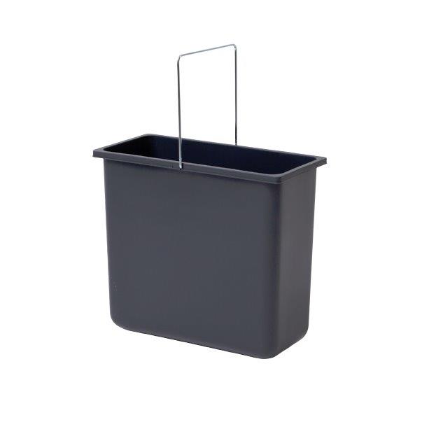 Hailo Inneneimer 1049479 grau 12 L 316 x 154 x 287 mm mit Henkel