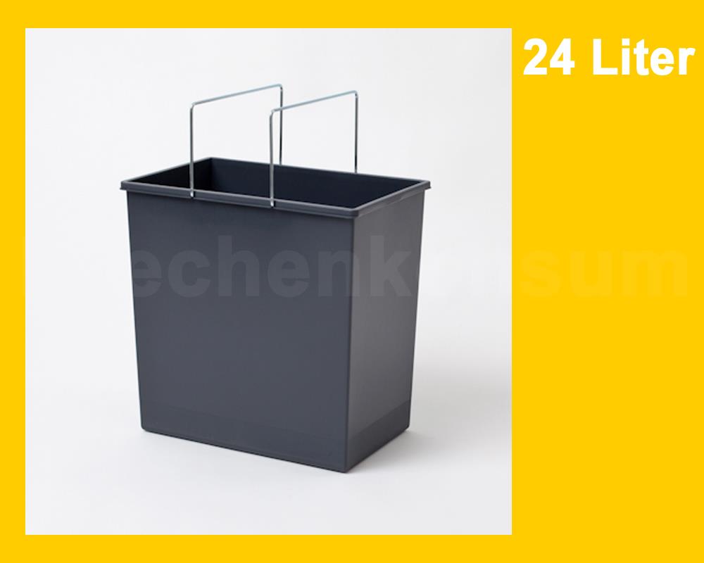 Hailo Inneneimer 1050209 dunkelgrau 24 L 345 x 220 x 350 mm 2 Henkel