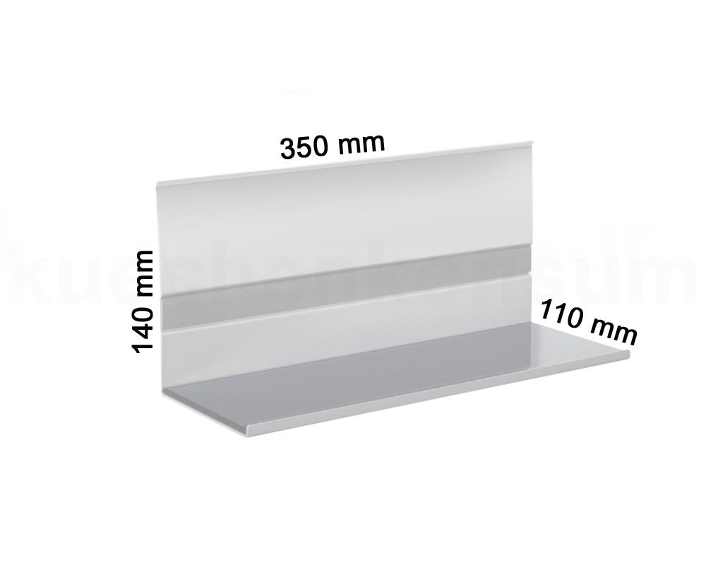 Linero MosaiQ Universalablage 140 titangrau 350 x 110 x 140 mm
