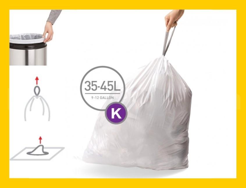 Simplehuman Müllbeutel K 38 Liter im Pack 20 Stück