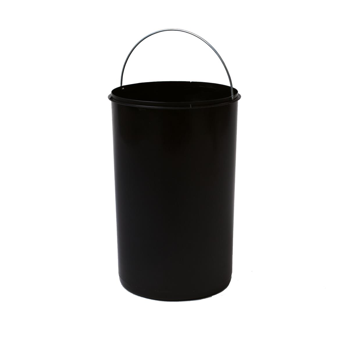 Hailo Inneneimer 1225049 schwarz 20 Liter 418 x 271 mm rund mit Henkel