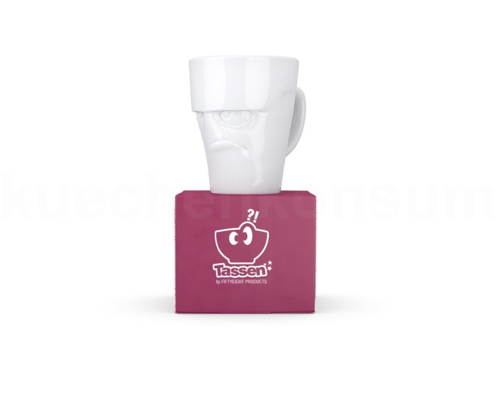 TV Tasse Kaffeebecher 81.01 Henkelbecher Grummelig weiß