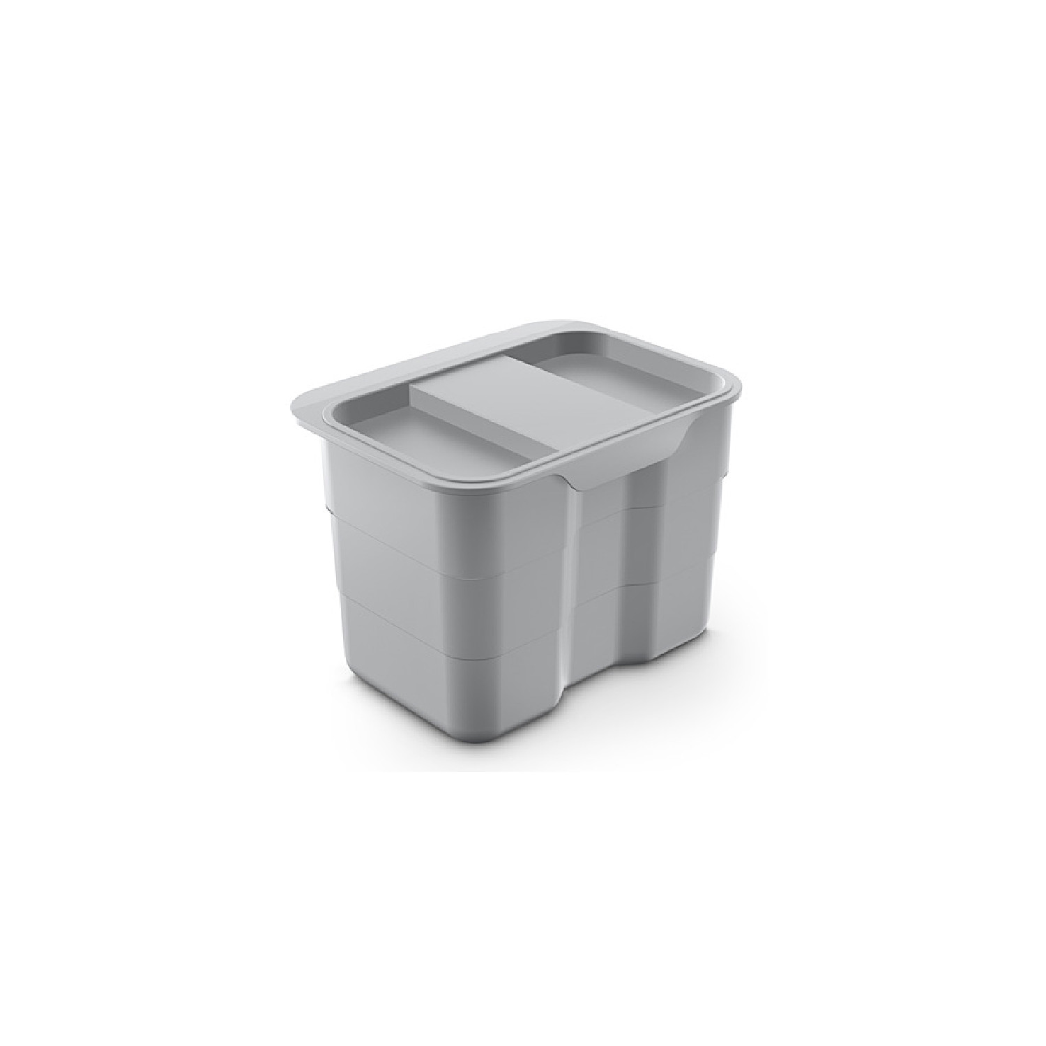 ninka Abfallsammler 5188.91 bioBin 4,2 L Alugrau 170 x 230 x 170 mm