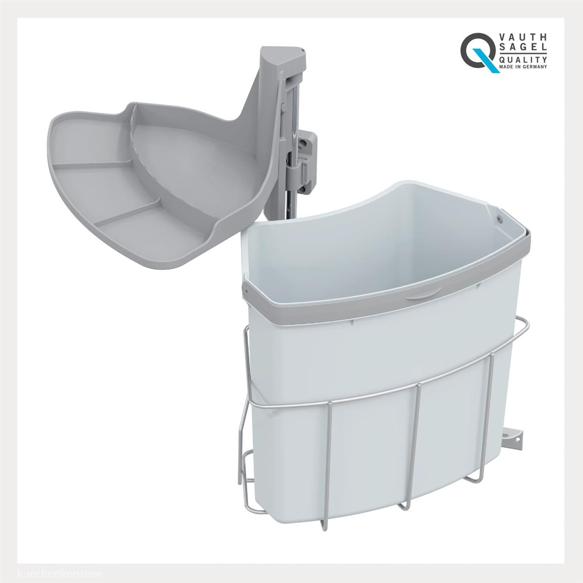 Abfallcenter Nr. 720360 Schwenkeimer Junior 18 Liter grau