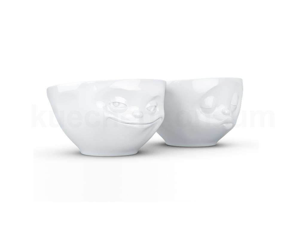 TV Tasse Dip-Set 21.01 Happy und Kiss klein weiß