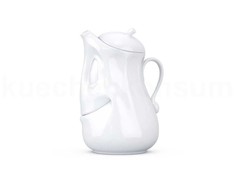 TV Tasse Kanne 31.01 Gut Drauf 1,2 Liter mit Deckel weiß