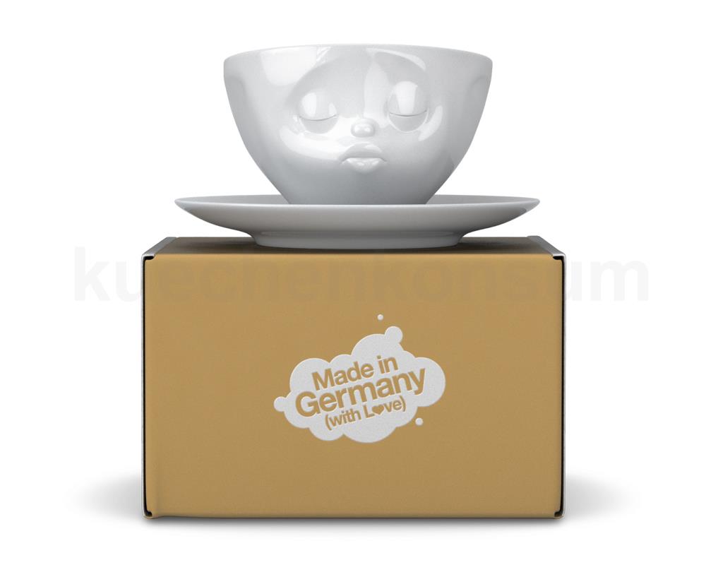 TV Tasse Kaffeetasse 42.01 Küssend mit Untertasse weiß