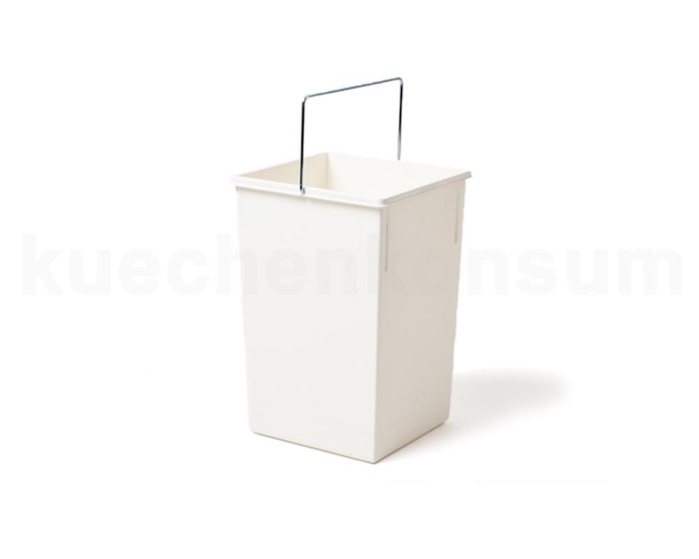 Hailo Inneneimer 1045119 weiß 15 Liter 220 x 230 x 350 mm mit Deckel