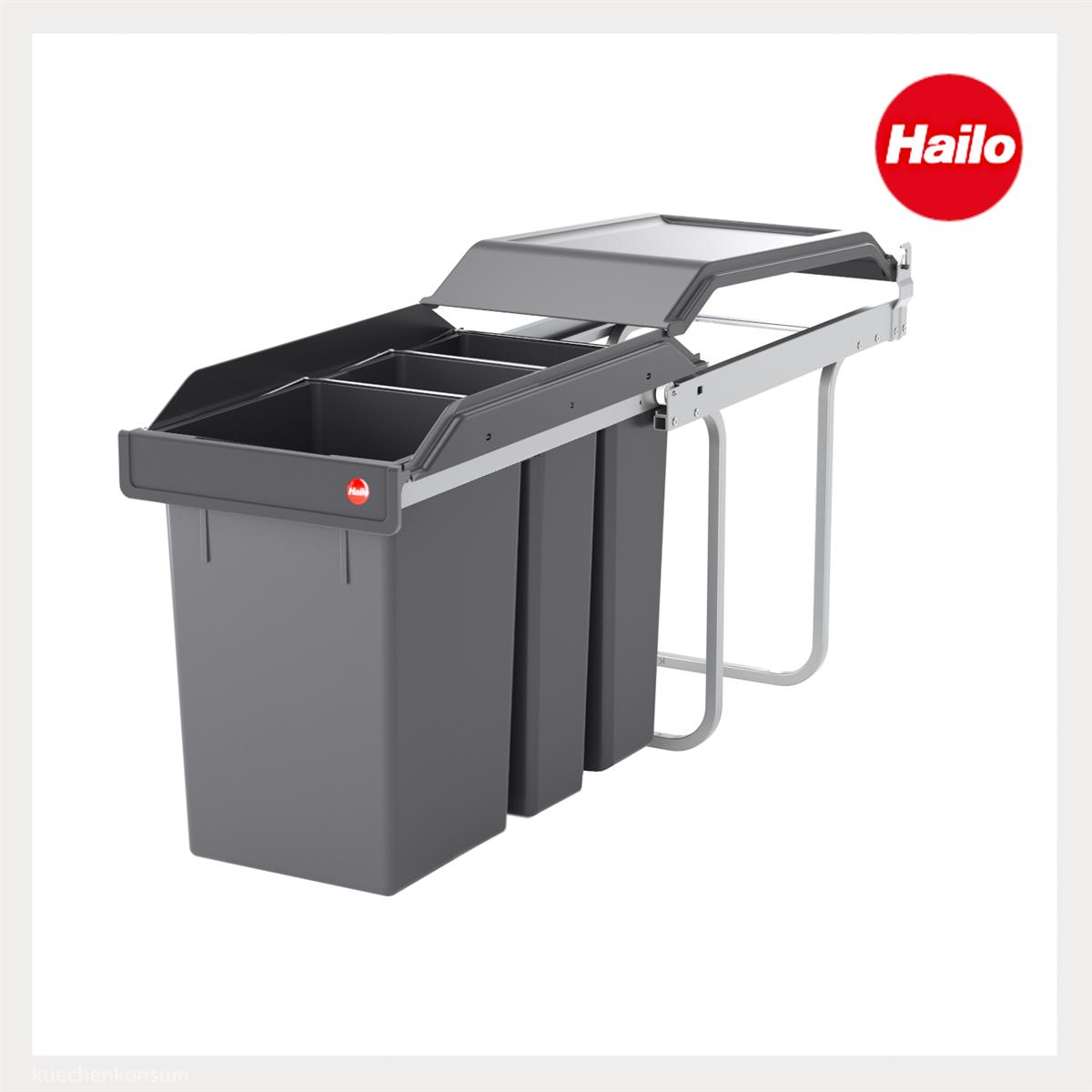 Hailo Abfallsammler 3650191 TE Swing A Terzett 15 + 2x 7.5 Liter