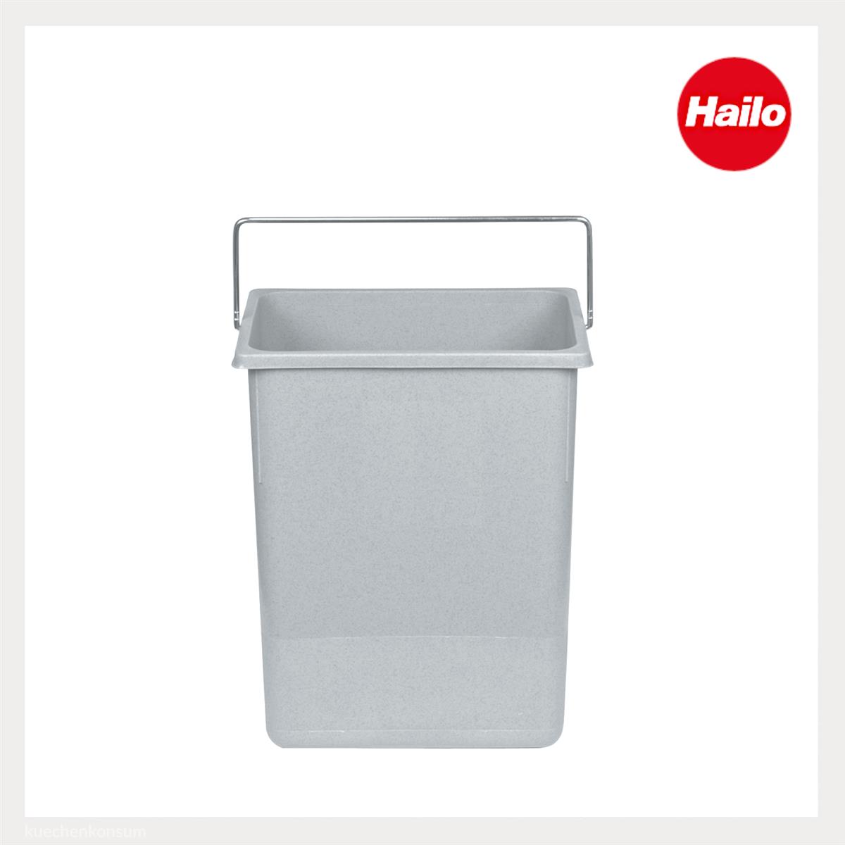 Hailo 8,5 L Inneneimer 1068409 signalgrau 226x 150 x 287 mm mit Henkel