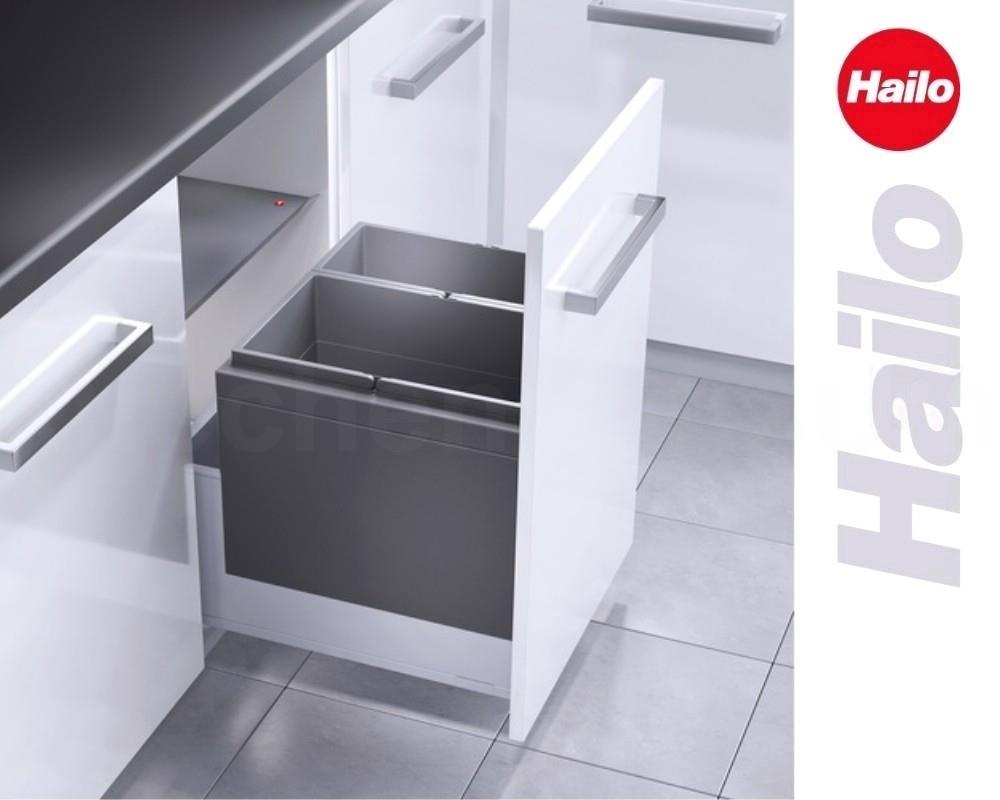 Hailo Abfallsammler 3631581 XL Inset 500 18/28 Triple-XL 18 + 28 Liter