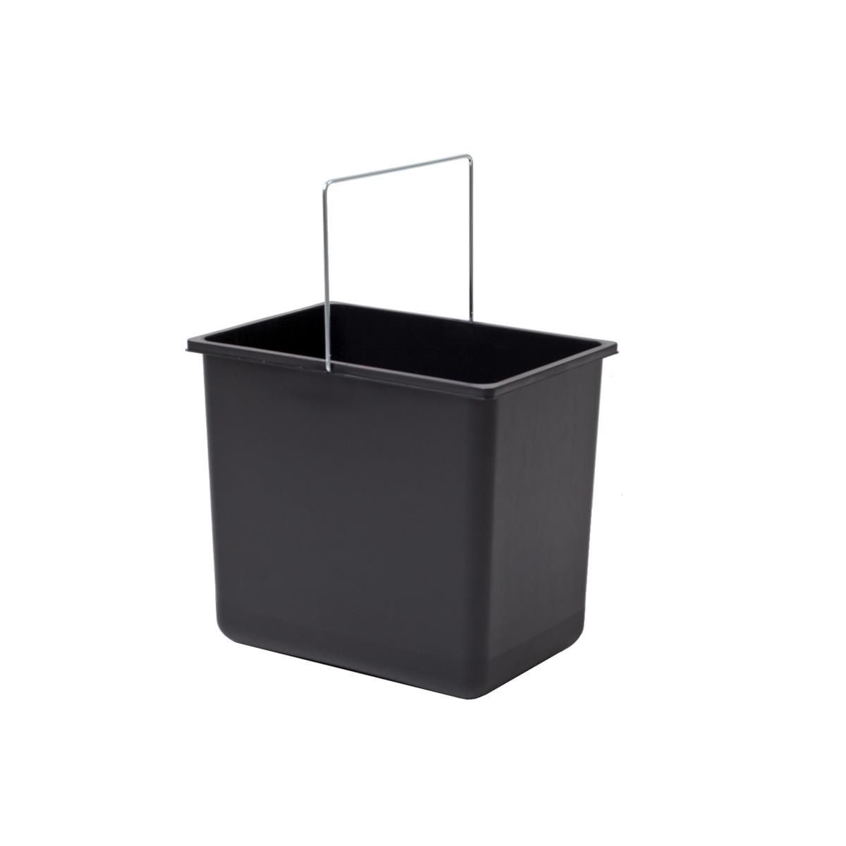 Hailo Inneneimer 1086239 schwarz 18 L 316 x 226 x 286 mm mit Henkel