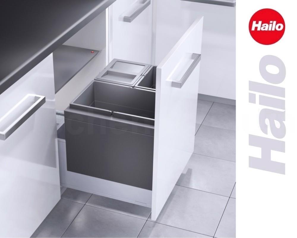 Hailo Abfallsammler 3631691 XL Inset 600 28/13/13 Triple-XL 28 + 2x 13 Liter