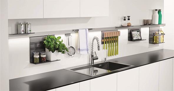 Linero MosaiQ Relingprofil Aluprofil 1200 mm Edelstahloptik
