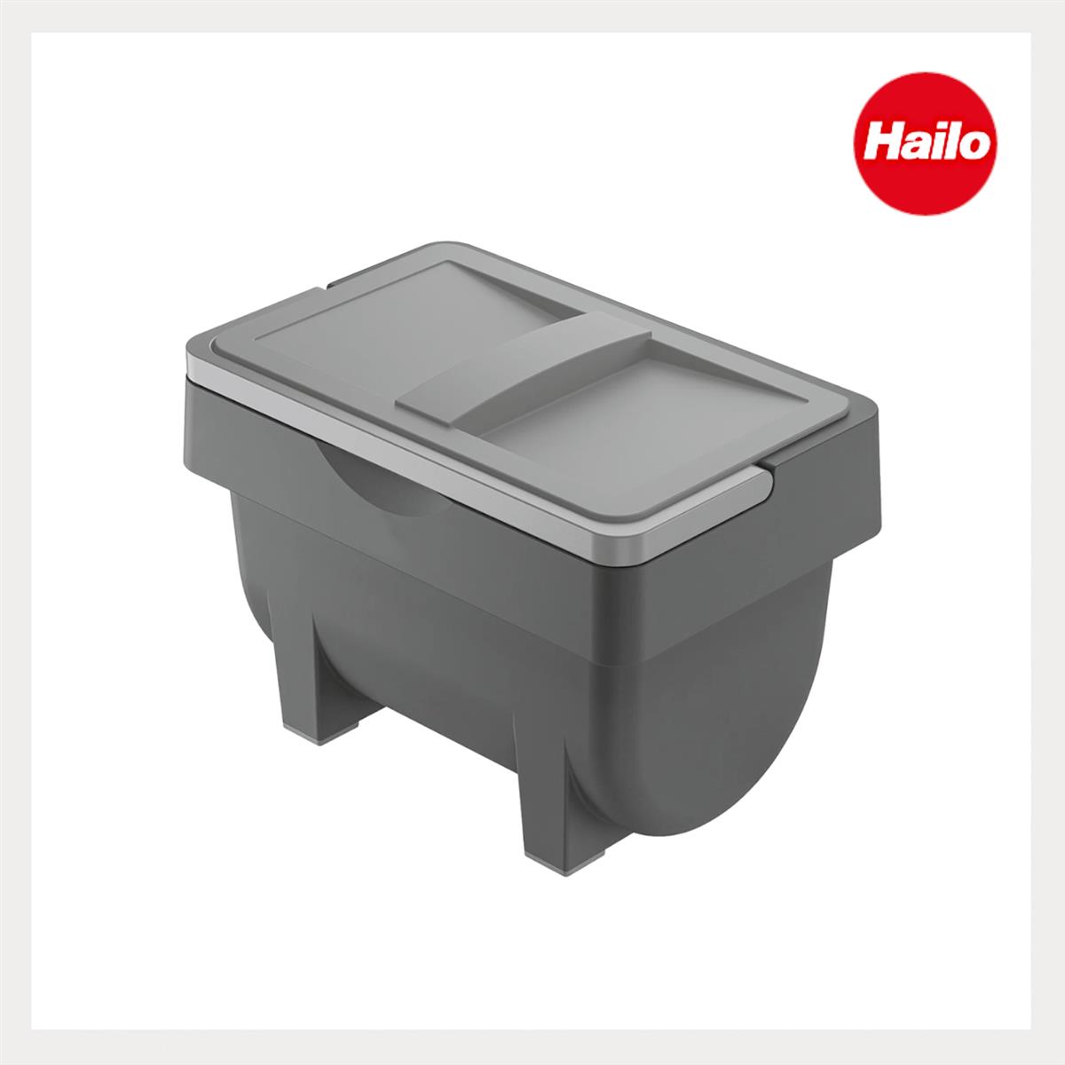 Hailo Universaldepot 3204101 Kitty 4 Liter mit Henkel grau