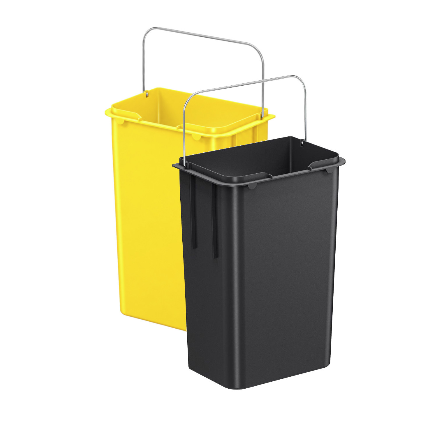 HAILO Inneneimer-Set 2x 9 Liter gelb/schwarz 150 x 232 x 338 mm