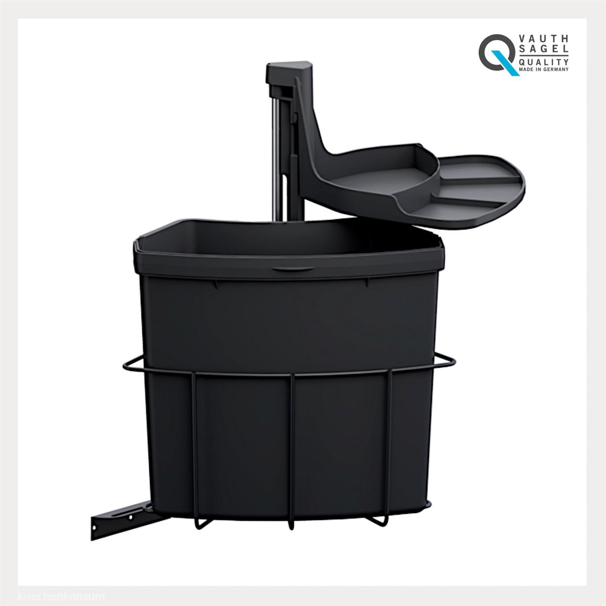 Abfallcenter Nr. 720684 Schwenkeimer Junior 18 Liter anthrazit