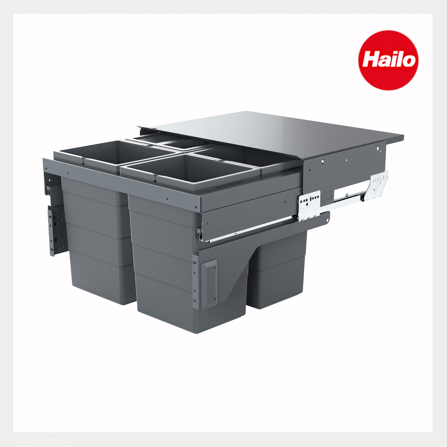 Hailo Abfallsammler 3610861 Cargo 600 Slide 52 Liter