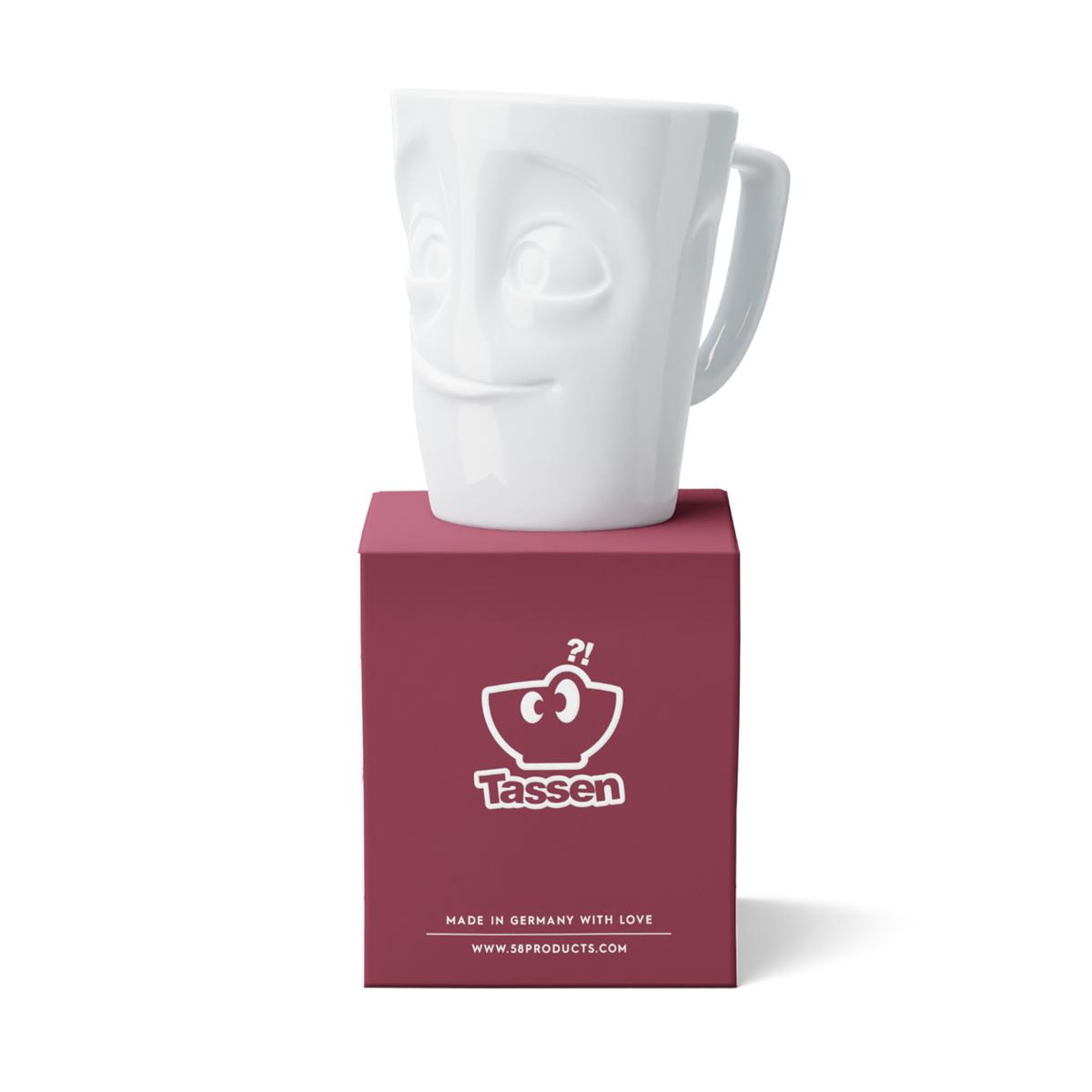 TV Tasse Kaffeebecher 95 Henkelbecher Maximug Bereit weiß