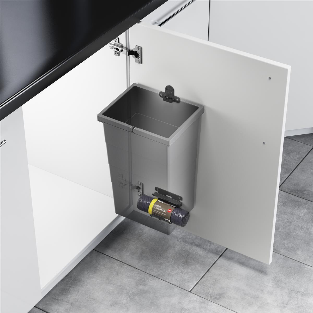 Hailo Inneneimer 1138995 ReadyBin 13 L 207x242x350 mm mit Wandhalter