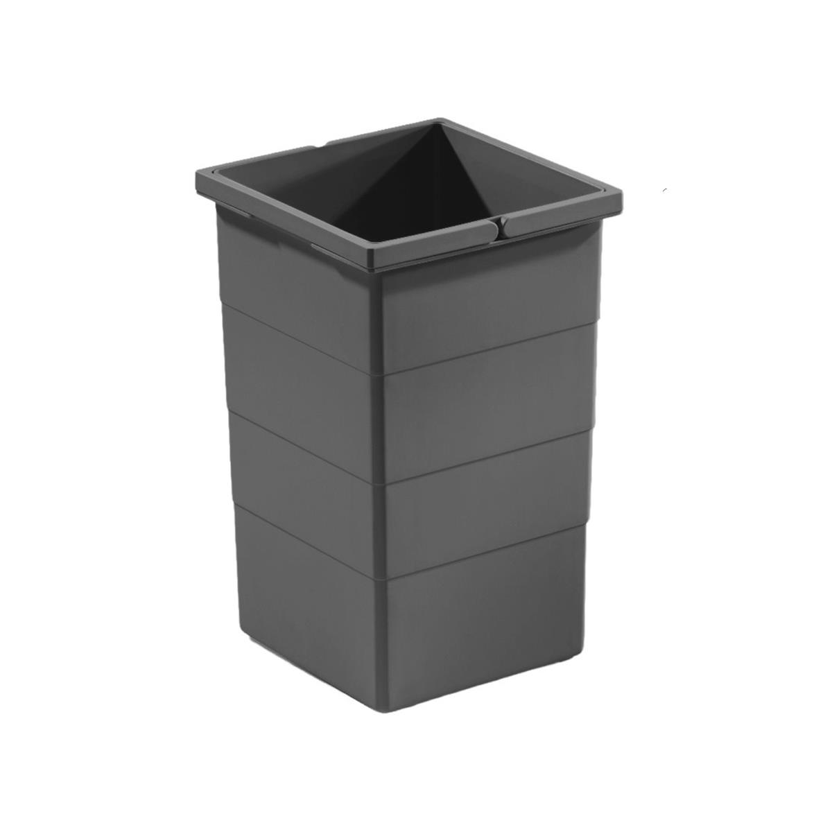 Hailo Inneneimer 1129949 dunkelgrau 15 L 226 x 233 x 350 mm 2 Henkel