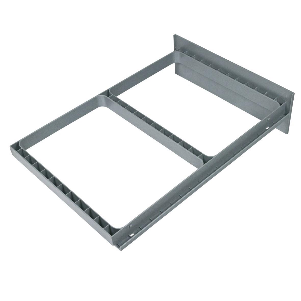 Hailo Clipsrahmen 1094099 graublau für Raumspar-Tandem und Rondo